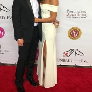 Lulus white off shoulder dress